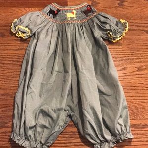 Labrador Smocked Romper